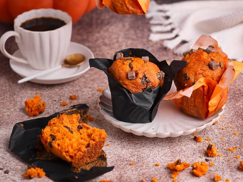 Muffin Pomarańczowo – Dyniowy 110g